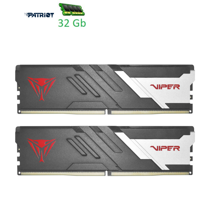 Модульпам'ятідлякомп'ютераDDR532GB(2x16GB)6200MHzViperVenomPatriot(PVV532G620C40K)