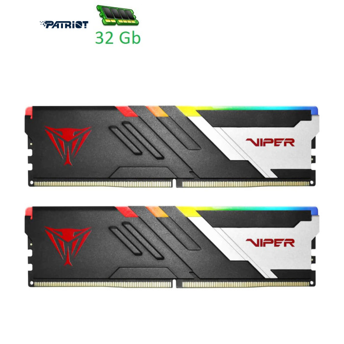 Модульпам'ятідлякомп'ютераDDR532GB(2x16GB)6000MHzViperVenomRGBPatriot(PVVR532G600C36K)